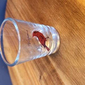 Virginia Shot glass with a red Cardinal